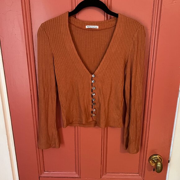 Reformation Gellar knit top Size S - Picture 2 of 9